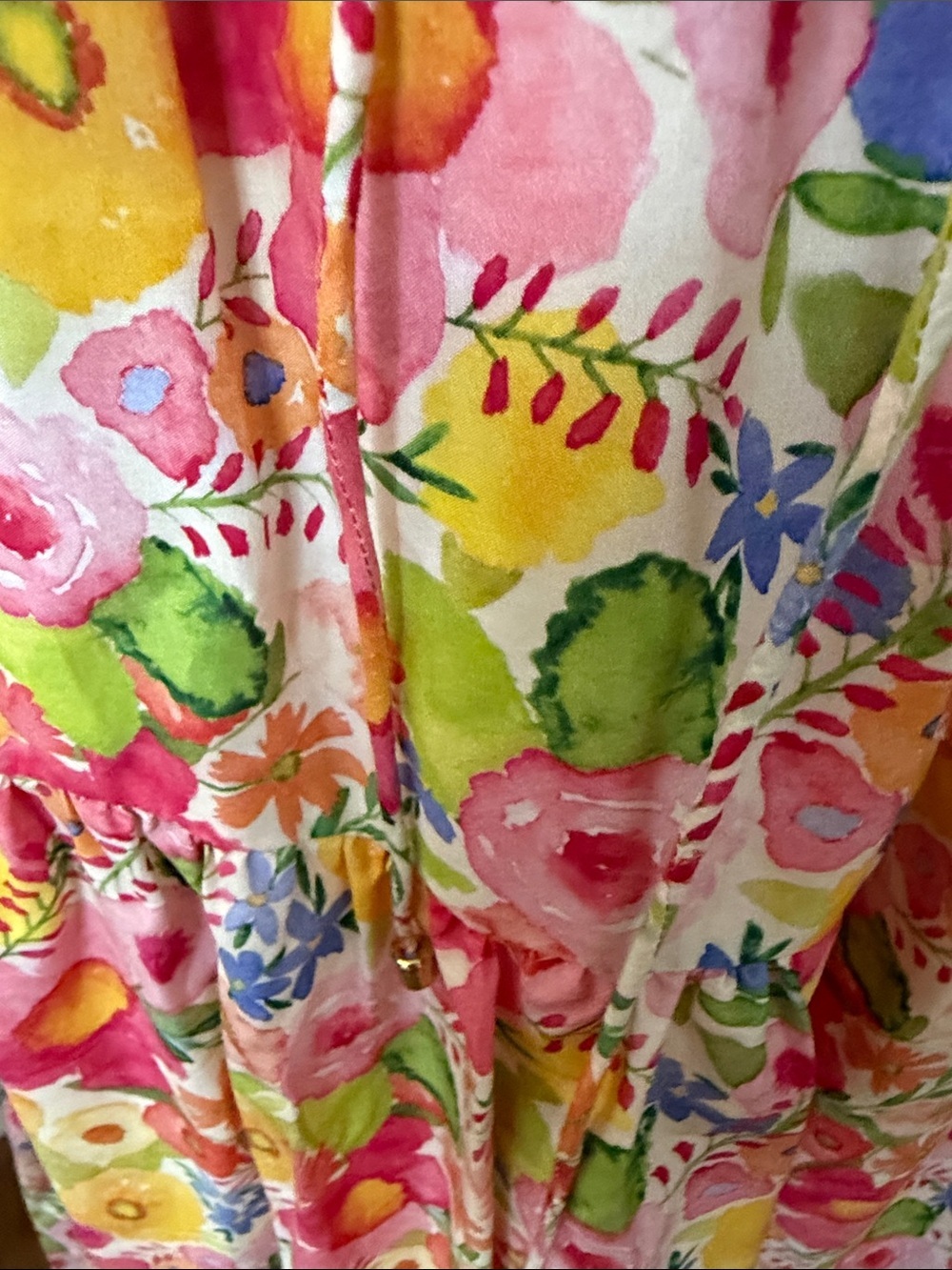 Stellah Pink Yellow Floral Midi Sundress - Picture 15 of 16